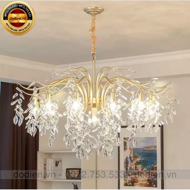 Đèn chùm phale rũ 9 bóng , đèn thả decor phòng khách phòng ngủ hiện đại
