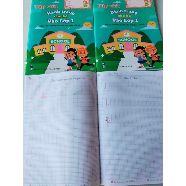 vở luyện chữ vào lớp 1 vở tiền tiểu học