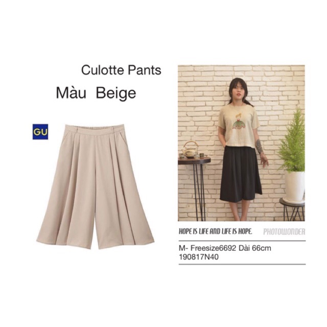 QUẦN CULOTTE - Quần váy- Quần ống rộng form xòe