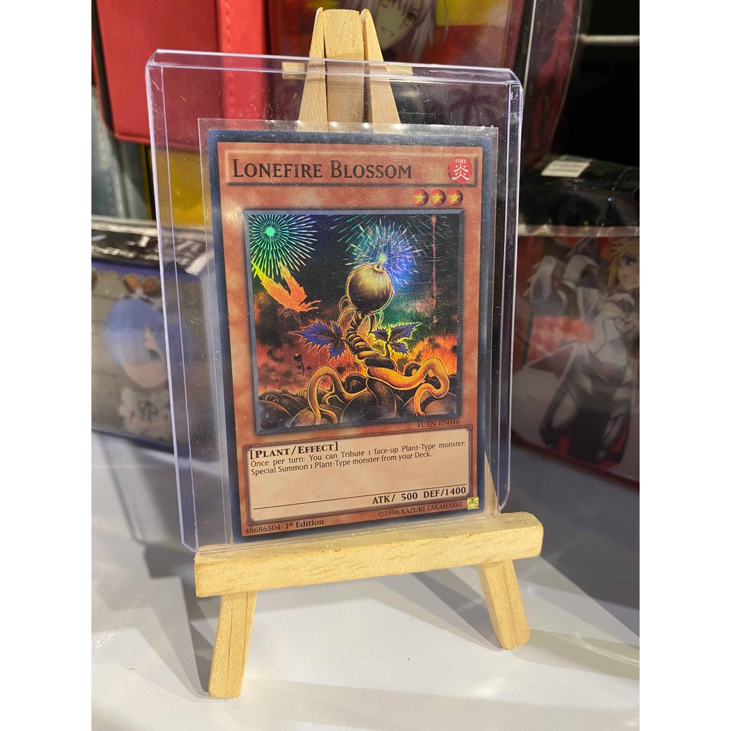Lá bài thẻ bài Yugioh Lonefire Blossom – Super Rare - Tặng bọc bài nhựa bảo quản