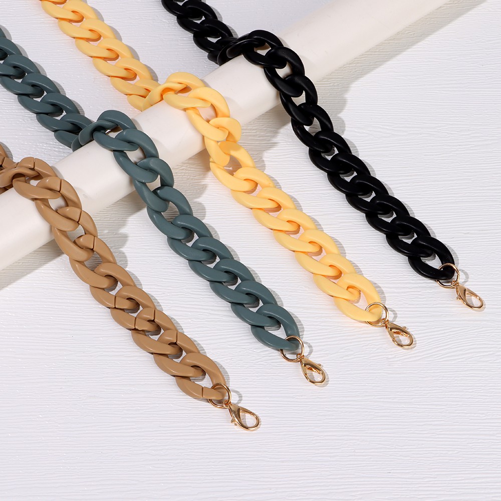 Acrylic Bag Chain Strap Replaceable Detachable Bag Straps Resin DIY Bag Accessories