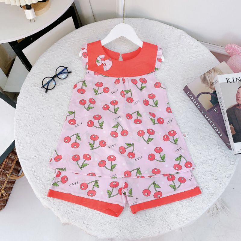 ✓22-38kg✓ Bộ lanh lụa bé gái size đại mẫu mới 2022 hàng Bb angel cực đẹp