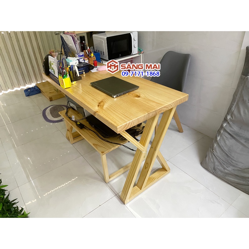 Sơn bóng gỗ dùng ngoài trời - Hộp 1kg - Sơn lau gỗ gốc nước: dễ sử dụng, không độc hại, an toàn cho sức khoẻ