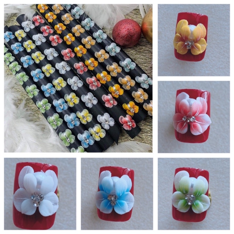 hoa bột nails- hoa chân