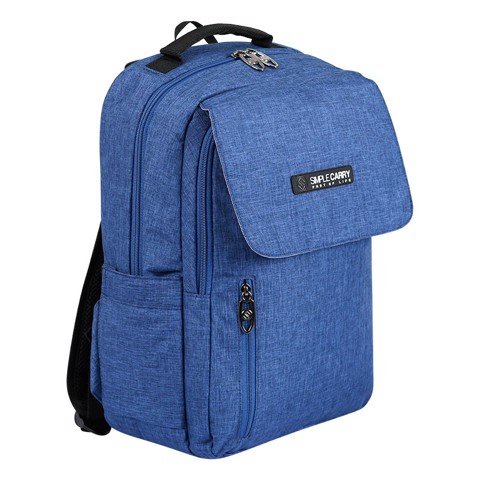 BALO LAPTOP 14 INCH SIMPLE CARRY Hàn Quốc ISSAC 2 MÀU XANH NAVY siêu nhẹ chống thấm nước bảo hành chính hãng 10 năm