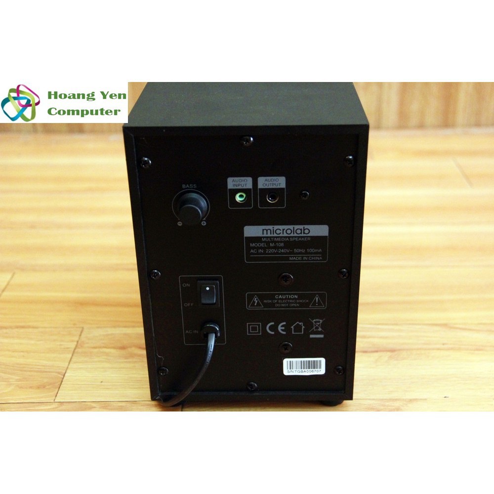 Loa vi tính 2.1 Microlab M108 chính hãng - BH 1 năm