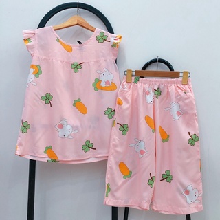 [Size 60-75kg] Đồ bộ mặc nhà nữ big size tole lanh quần lửng chất mềm mát