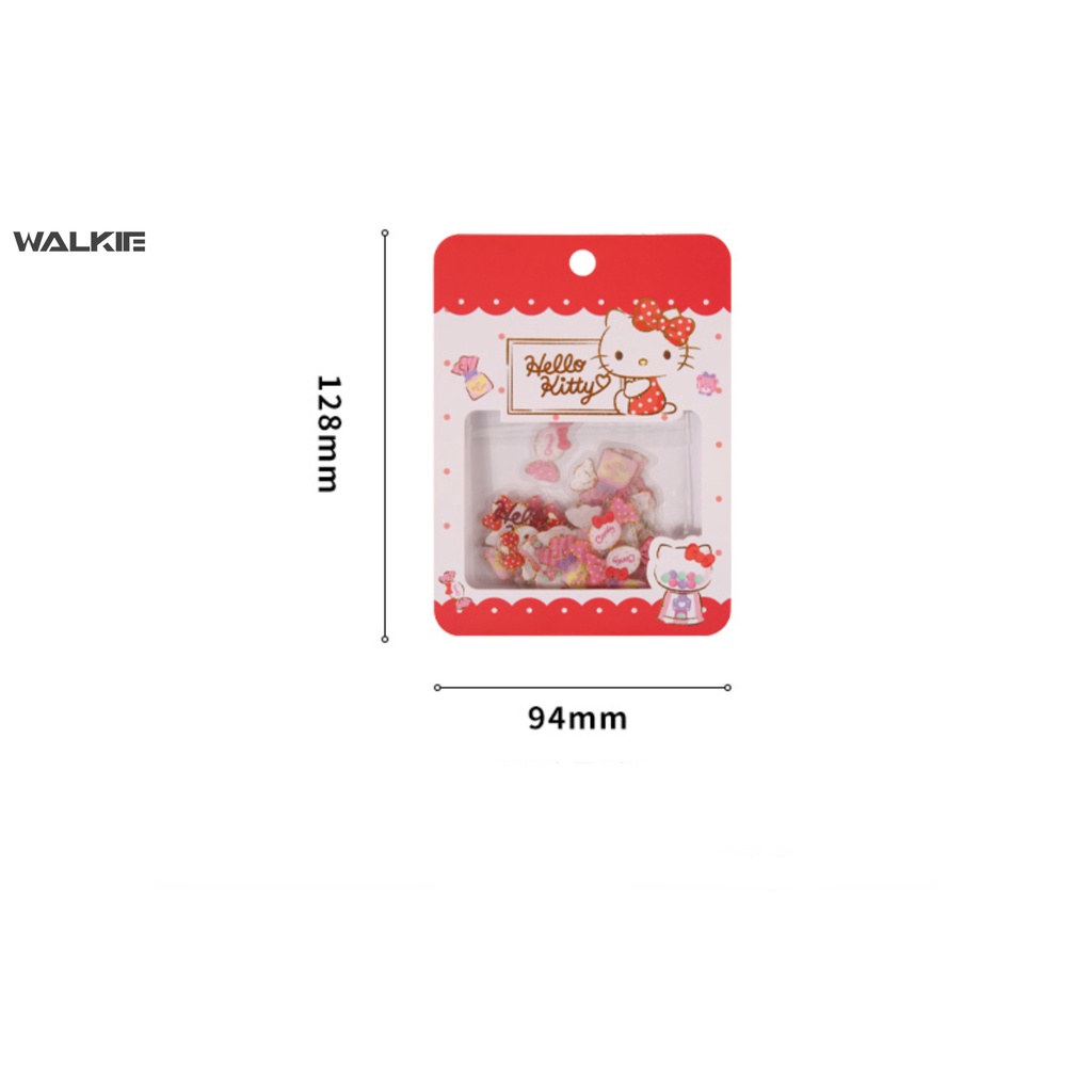 Túi 16/48 Nhãn Dán Họa Tiết Hoạt Hình Melody Cinnamoroll Kuromi Đáng Yêu Bằng PVC DIY