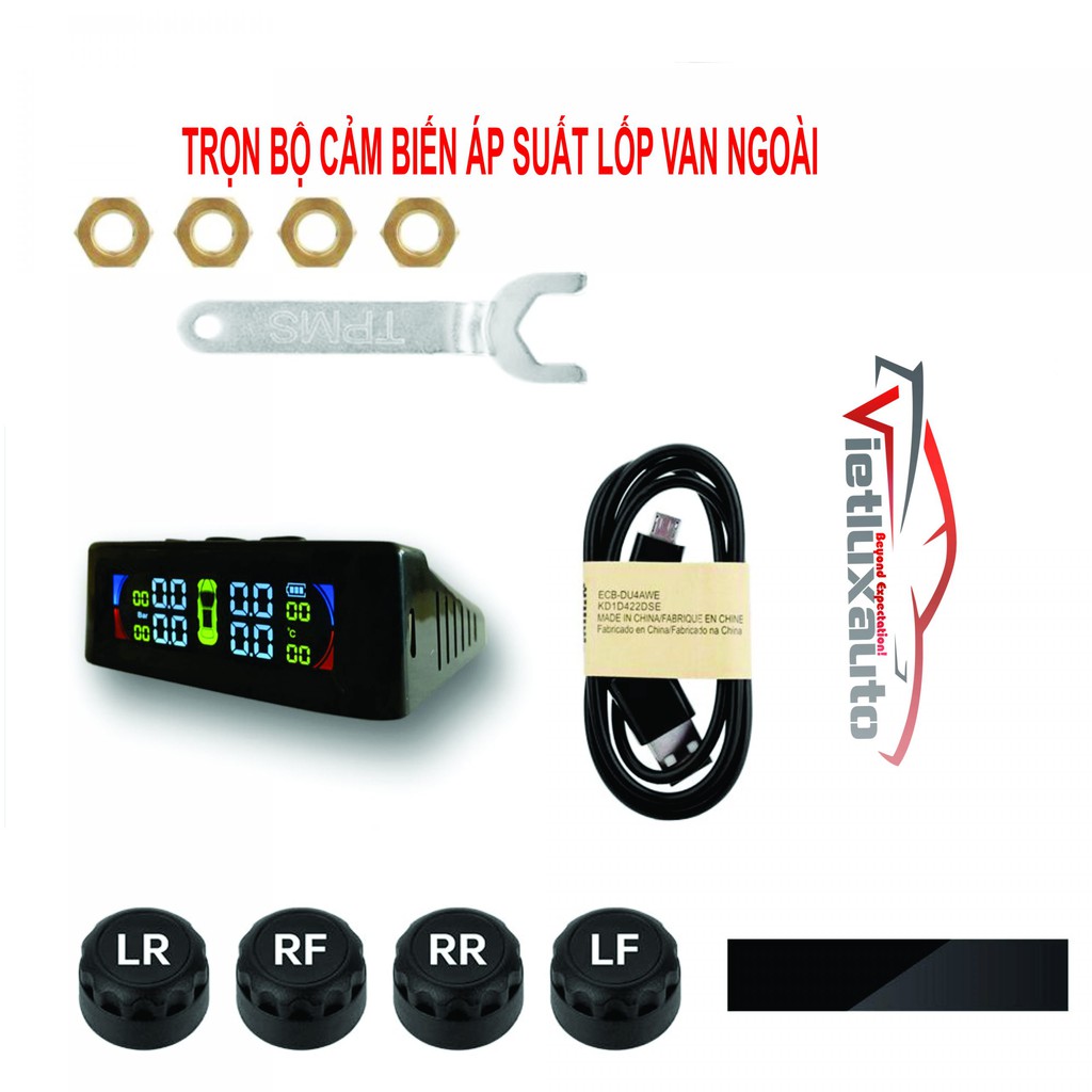 Cảm biến áp suất lốp van ngoài ô tô cao cấp TPMS thế hệ mới 2021 ( bản quốc tế)