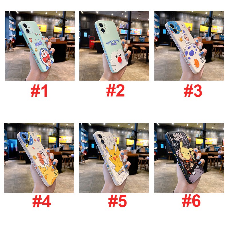 Ốp điện thoại in hình Doraemon Pikachu thích hợp cho iPhone 7 Plus 8 Plus iPhone 13 13 Pro Max 11 12 12 Pro Max 6 Plus 6s Plus