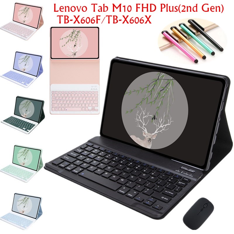 Ốp Máy Tính Bảng TPU Chống Sốc Tích Hợp Bàn Phím Bluetooth Không Dây Cho Lenovo Tab M10 FHD Plus (2nd Gen) TB-X606F / TB-X606X 10.3 inch