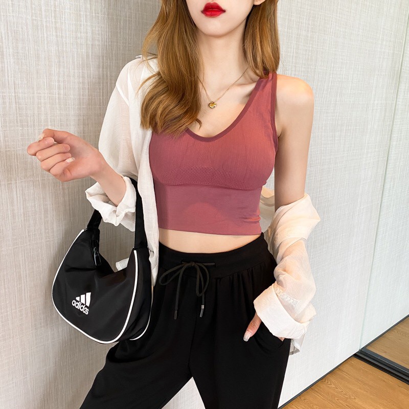 Áo Bra Nữ, Áo Bra Tập Gym Thể Thao Nữ  Dây Đan Chéo Lưng Có Đệm Nâng Ngực Tôn Dáng Siêu Hót _ TSDL80