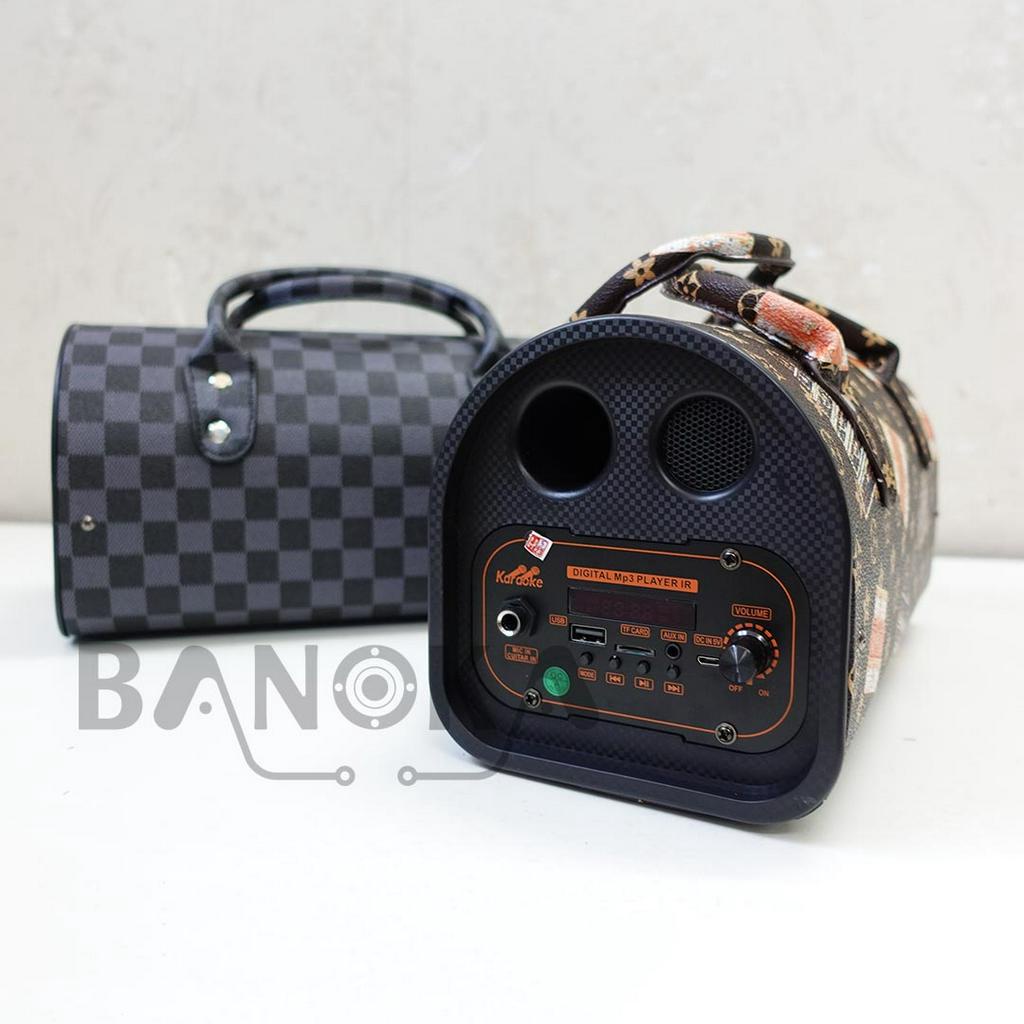 Loa bluetooth kiểu dáng túi xách TTD-501, hỗ trợ cổng mic hát karaoke, có led - Bảo hành 6 tháng