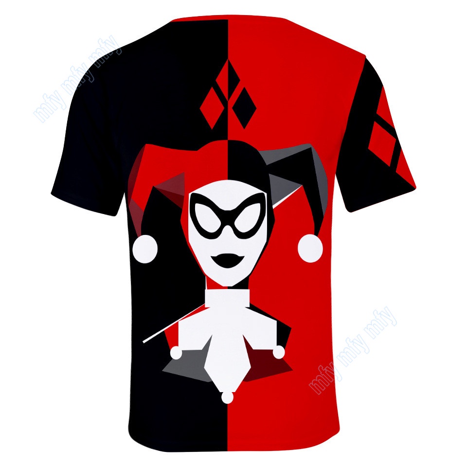 Áo Thun Tay Ngắn Cổ Tròn In Hình Birds of Prey Harley Quinn Adults and Kids Sizes