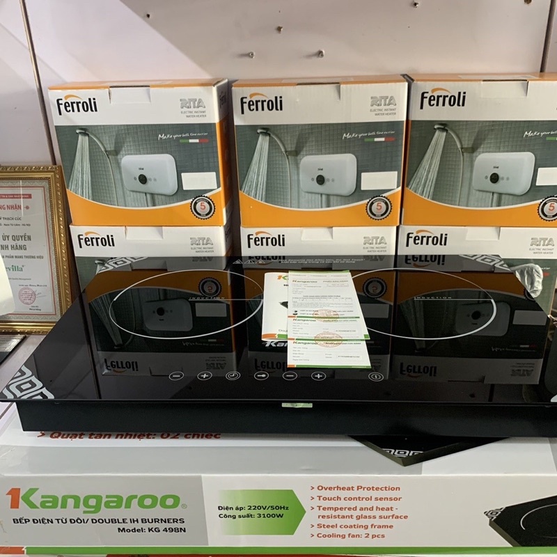 Bếp từ đôi Kangaroo KG498N