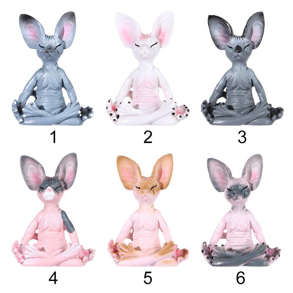 SUSANS Mô Hình Chú Mèo Bằng Đá Dùng Trang Trí Tiểu Cảnh Độc Đáo