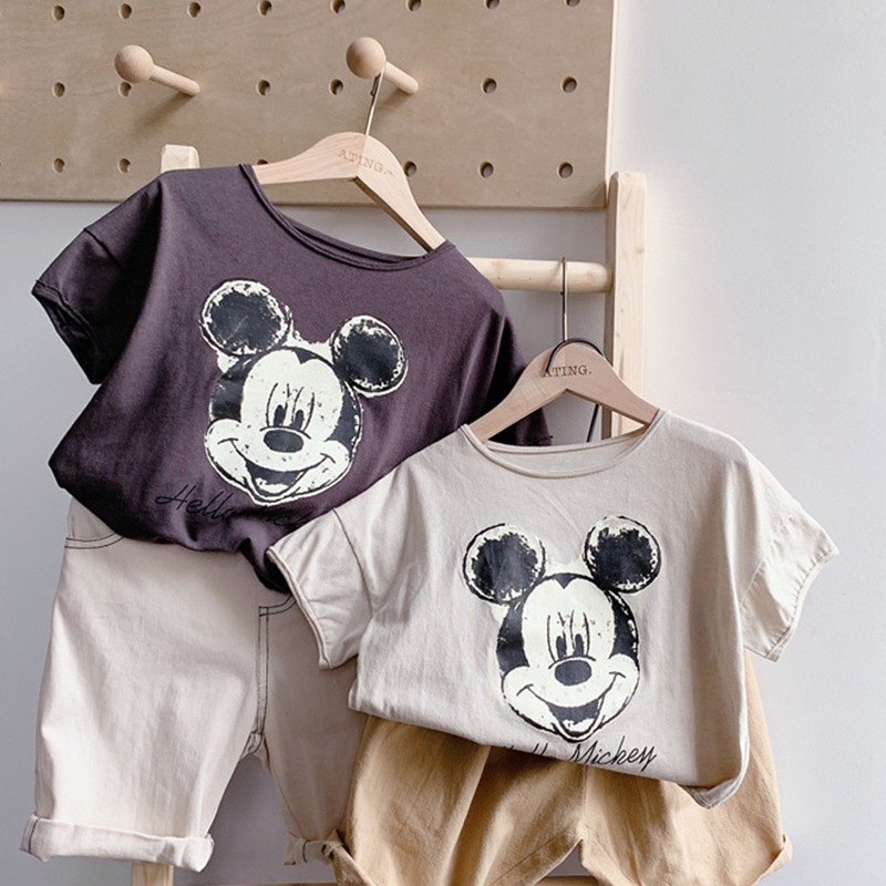 Áo Thun Tay Ngắn In Hình Dễ Thương Cho Bé Gái