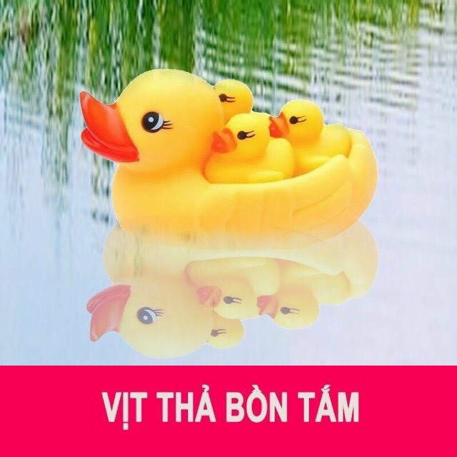 sét vịt thả bồn tắm cho bé