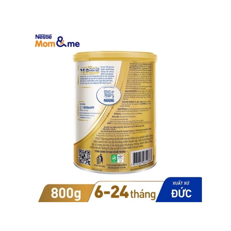 Sữa nan supremepro 2(800g) mẫu mới nhất date mới