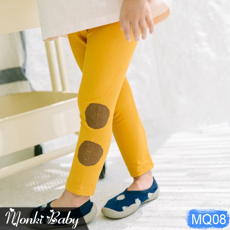 [SALE LẺ] - Quần legging chấm bi cho bé gái, chất dày dặn, mềm mịn, co giãn tốt, không bai xù | MQ08