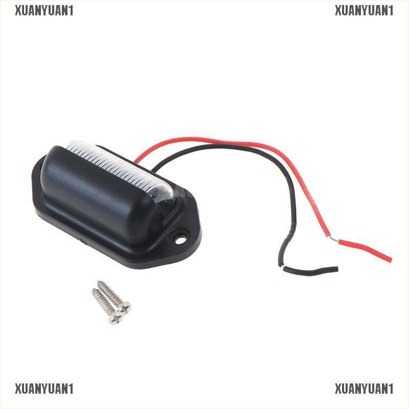 1 Đèn LED 6 Bóng 12V Chống Nước Gắn Biển Số Xe Hơi Xe Tải