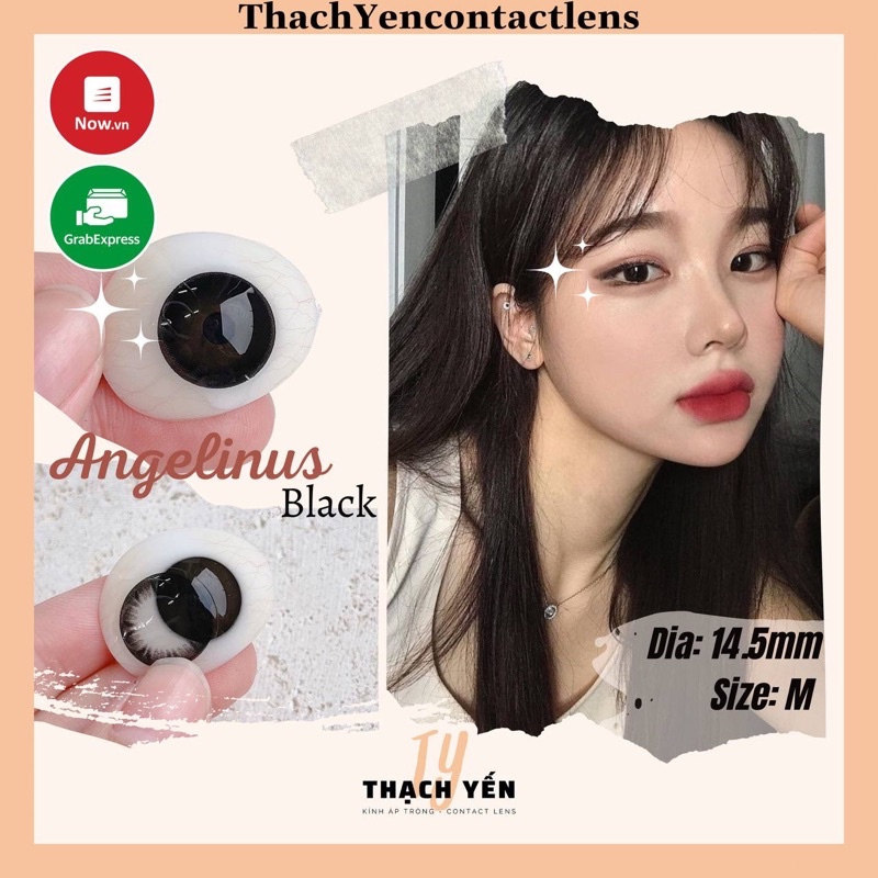 Kính áp tròng Angelinus Black - Lens Đen từ 0 - 10 độ