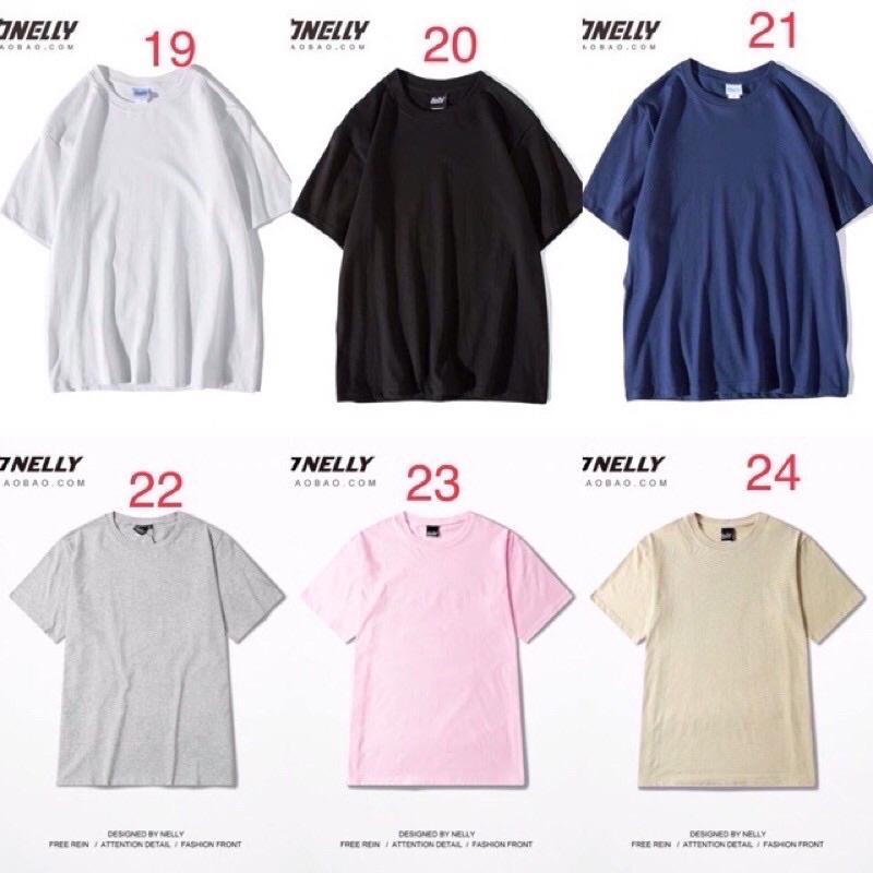 (DƯ 19,20 3XL;21 L,2XL) ÁO THUN TRƠN NELLY TAY LỠ(Bổ Sung 25-26)