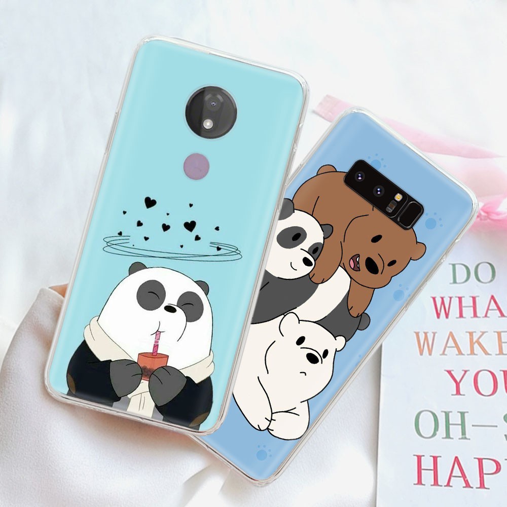 Ốp Điện Thoại Trong Suốt Hình We Bare Bears Cho Lg G5 G6 G7 G8 Thinq K9 K11 Q60 V20 V30 V30S V35 V40 Ty107