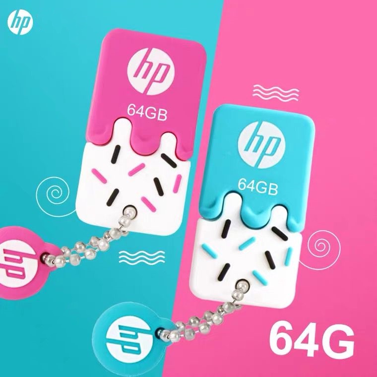 Usb 64GB phối hình cây kem hoạt hình dễ thương chống thấm nước