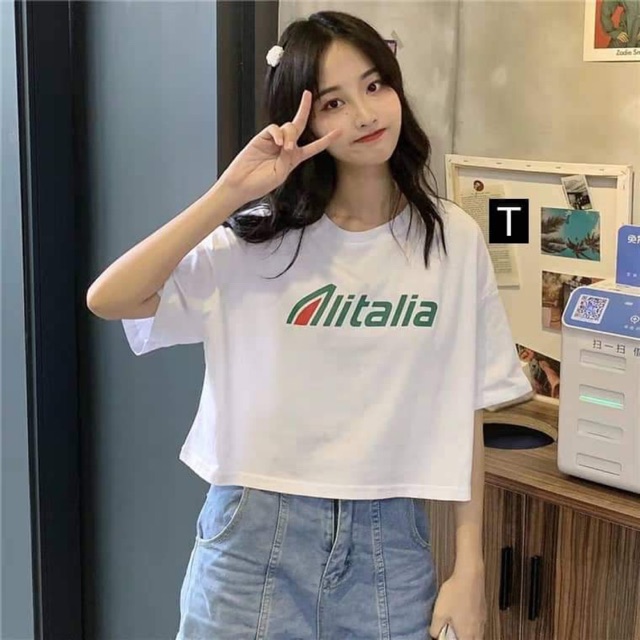 Áo croptop Alita chữ ngực DTR0919