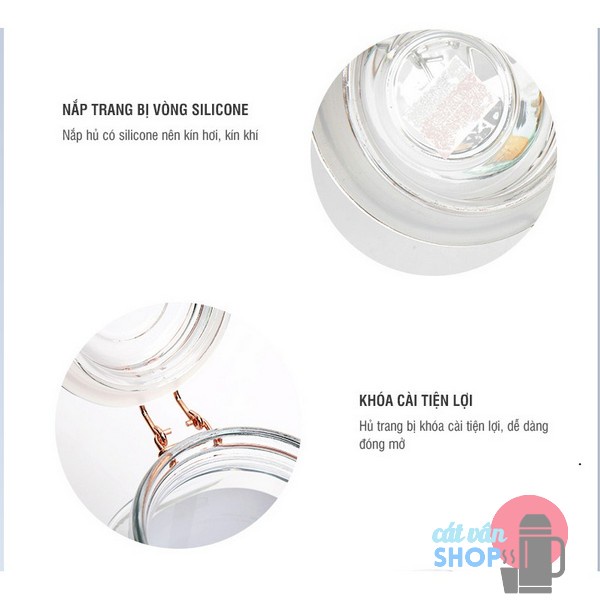 Hũ thủy tinh Sodalime Lock&Lock dung tích 700ml - 2L LLG515 LLG516 LLG517 LLG518