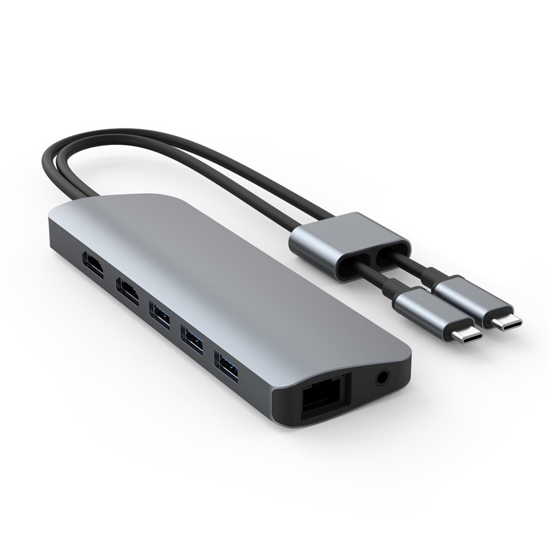 Cổng chuyển HyperDrive Viber 10-in-2 4k/60Hz USB-C Hub cho Macbook/iPad/Laptop/Surfacebook - HD392