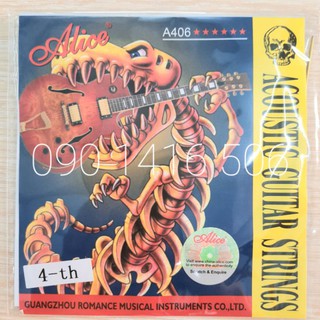 Dây đàn Guitar Acoustic - Alice - dây lẻ số 4