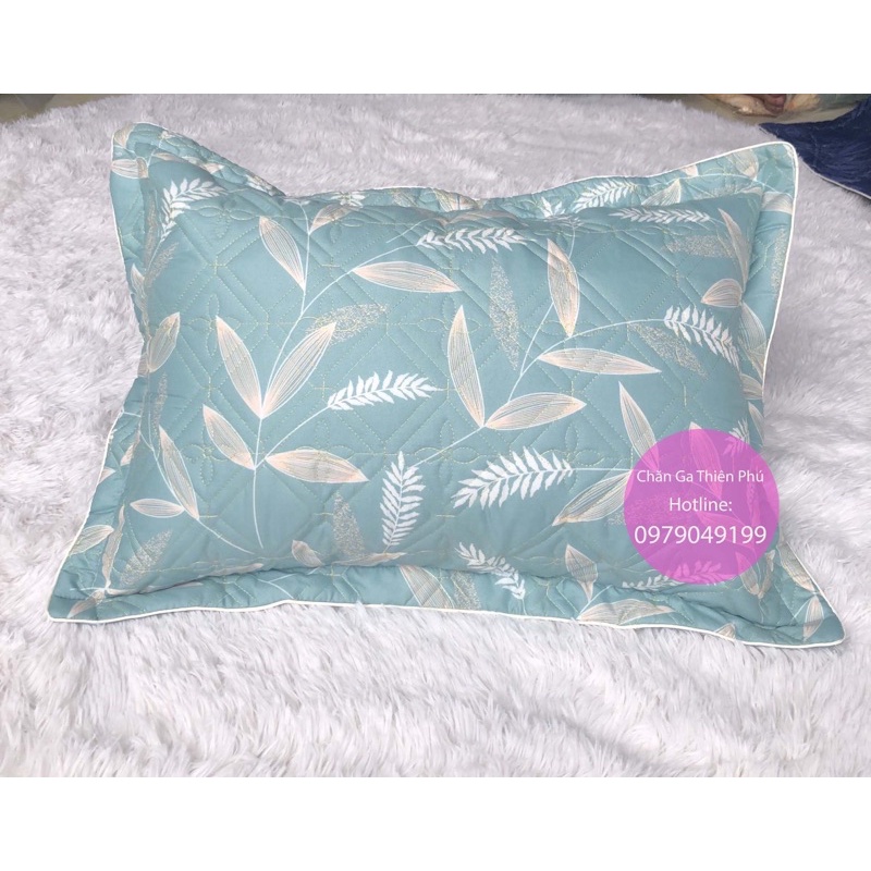Vỏ Gối Đầu Cotton Poly Trần Bông Dày Dặn ( 2 Chiếc ) Kích Thước : 45cm x 65cm