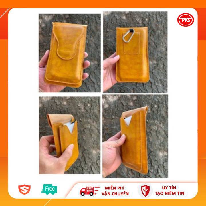 Bao Da Rút 2 Ngăn Có Móc Treo Tiện Lợi