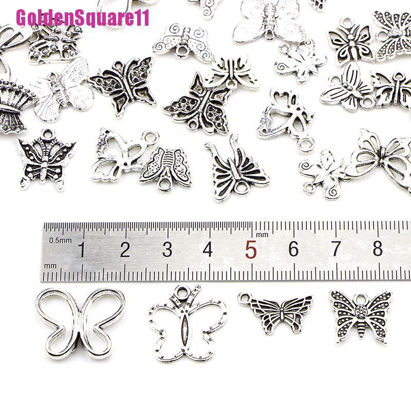 Set 60 Mặt Dây Chuyền Bạc Tây Tạng Hình Bướm