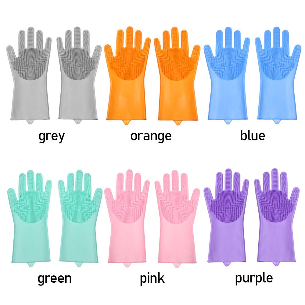 CONOPERY Set 2 Găng Tay Silicone Rửa Chén Đa Năng Chống Trượt Có Thể Tái Sử Dụng