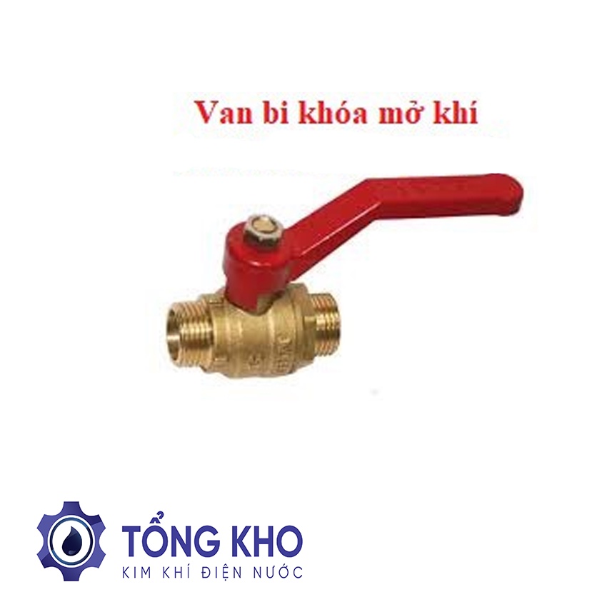 Van bi tay gạt đồng khóa mở khí nén, phun sương - Tổng kho kim khí điện nước
