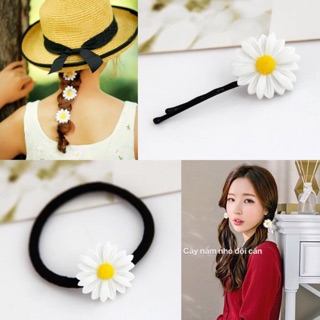*kẹp tóc cúc hoạ mi:3chiêc buộc hoặc cặp
