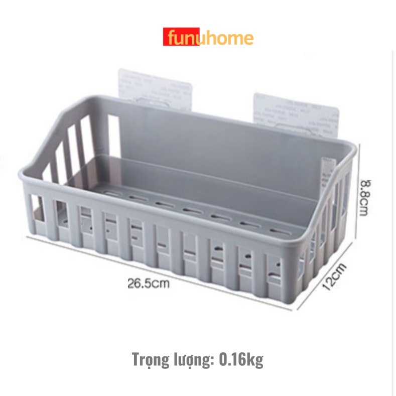 Kệ nhà tắm chất liệu nhựa cao cấp - Kệ dán tường đựng đồ nhà tắm, đồ bếp, nhà vệ sinh tiện lợi