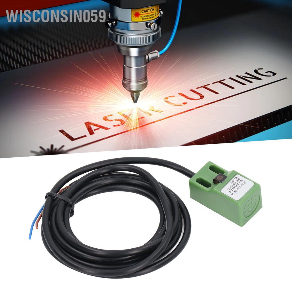 Wisconsin059 Công tắc tiệm cận cảm ứng NPN Cảm biến tiếp Giới hạn phát hiện đột quỵ 4mm 5‑36VDC