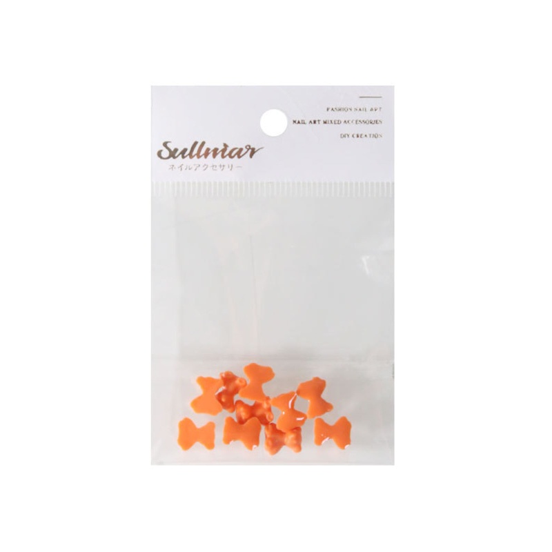 Set 10 Phụ Kiện Trang Trí Móng Tay Nghệ Thuật Hình Gấu Nhiều Màu Sắc