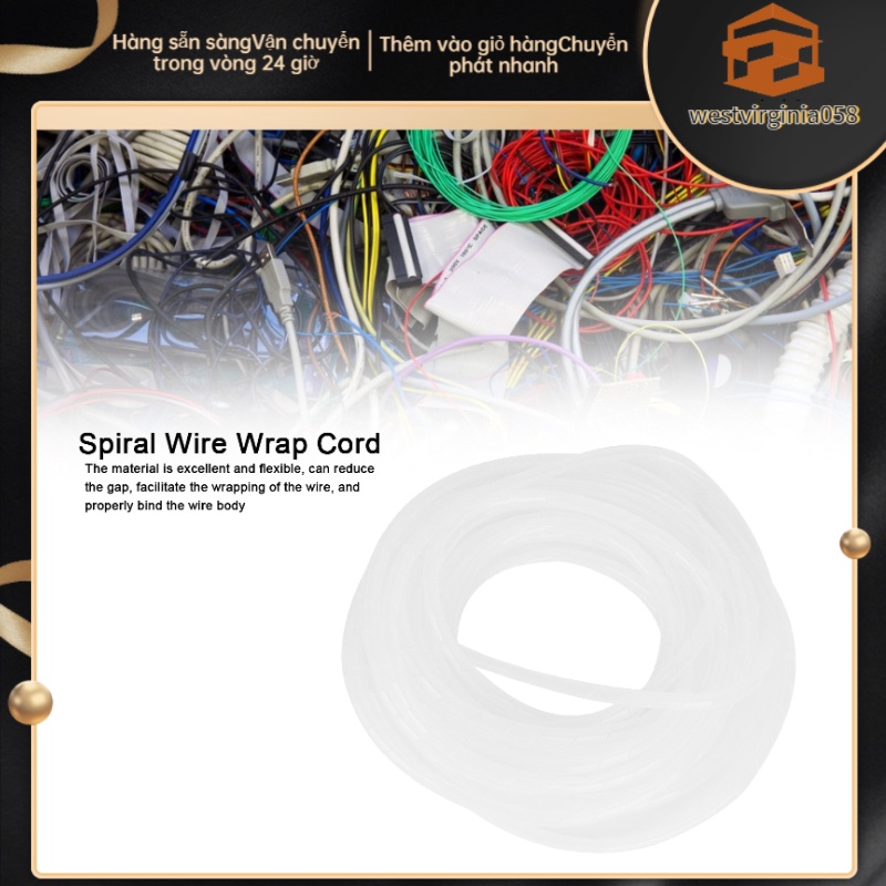 Hot DealsWorkshop White Φ8mm Spiral Wound Wire, Flame Retardant Cable ManagerSpot ExpressWestvirginia058