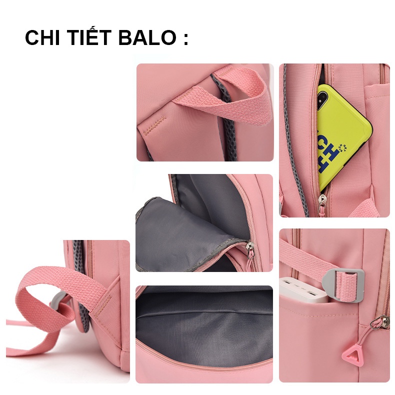 Balo thời trang phong cách Hàn Quốc dày dặn chống thấm nước dùng cho đi học, đi chơi - BEE GEE – BLTT5646