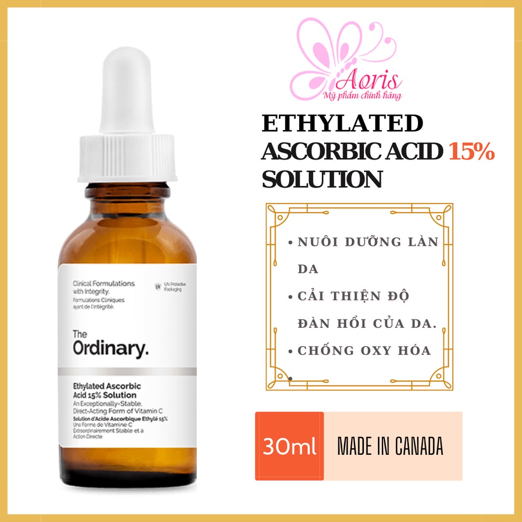 Serum sáng da Ethylated Ascorbic Acid 15% Solution – The Ordinary.