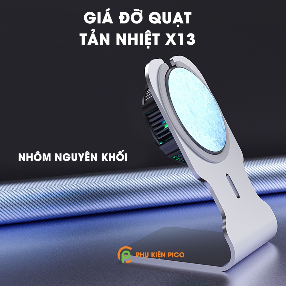 Giá đỡ quạt tản nhiệt điện thoại máy tính bảng sò lạnh nam châm X13 (Không kèm quạt tản nhiệt X13)