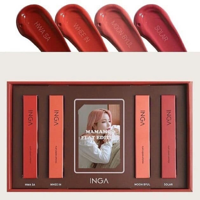 Set son Inga Mamamoo Flat Edition gồm 3 tone màu