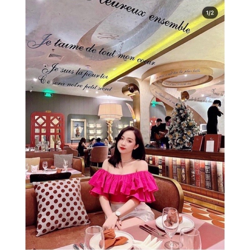 ÁO BẸT VAI XINH HAI TẦNG ĐẸP LẮM alohashop91