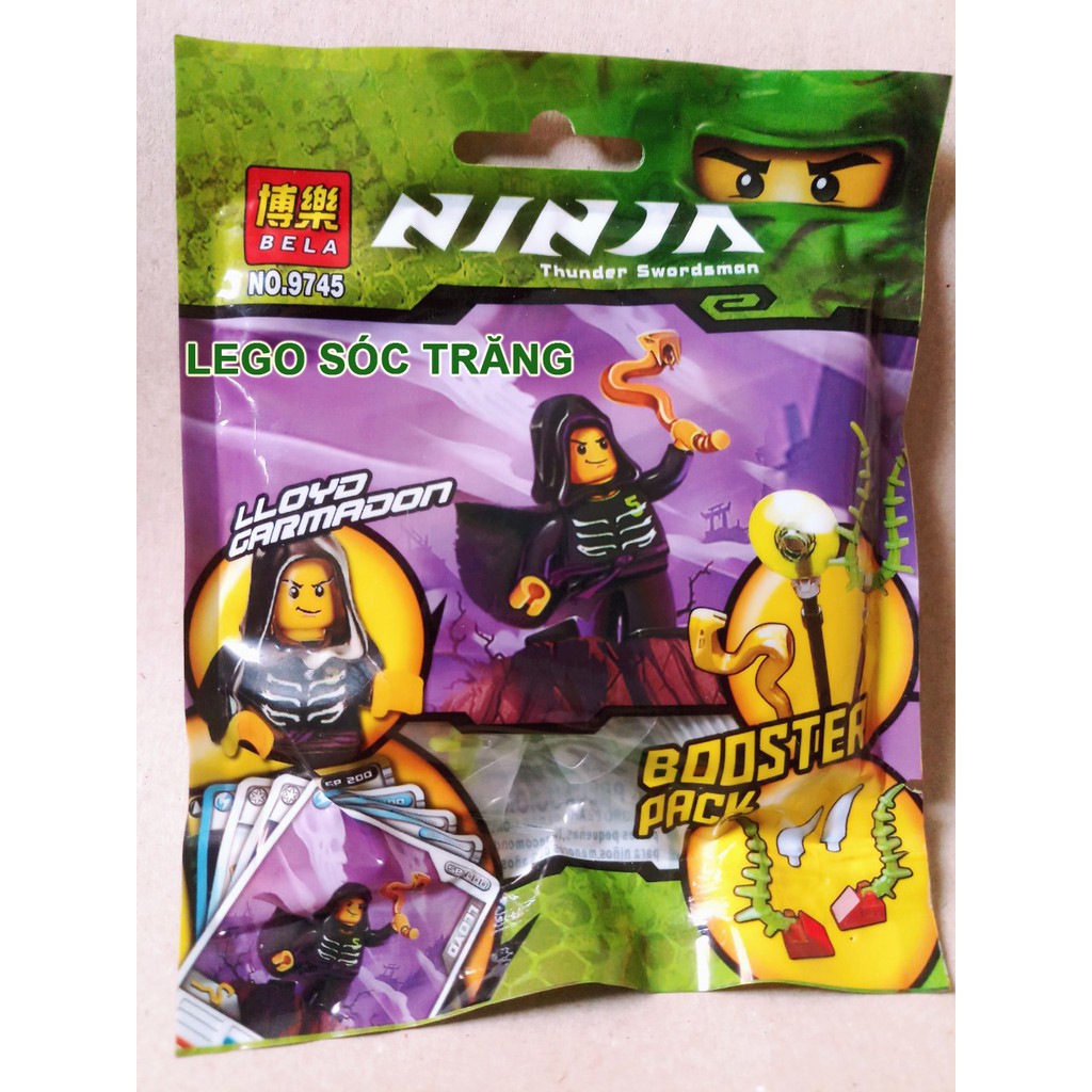 Đồ chơi lắp ráp xếp hình logo Ninjago season phần 2 polybags Ninja Jay ZX, Lloyd Garmadon Kendo Cole Bela 9744 9745 9746