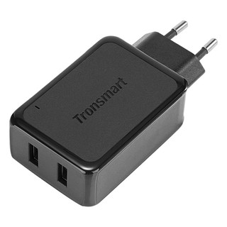 Sạc TRONSMART WC2F 2 cổng 36w Quick Charge 2.0 (Đen) - Hãng phân phối chính thức